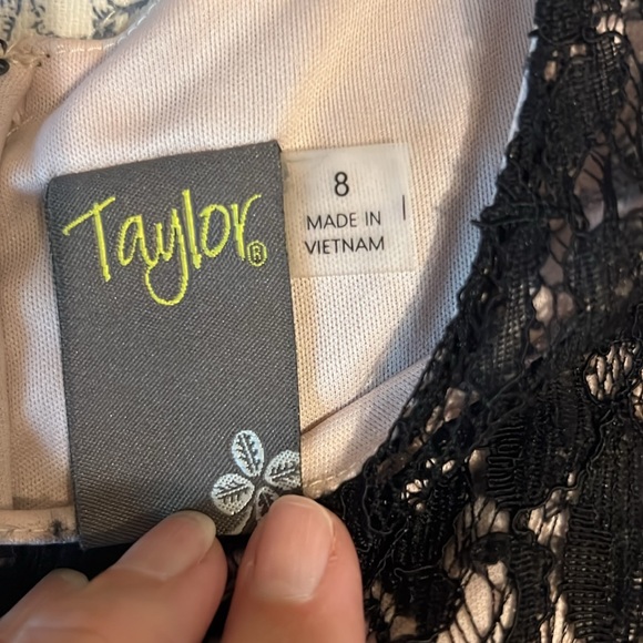 Taylor Black Lace Dress, Size 8 - Picture 17 of 17